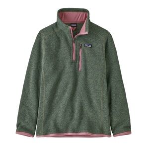 Patagonia Olive and Blush Fleece Jacket